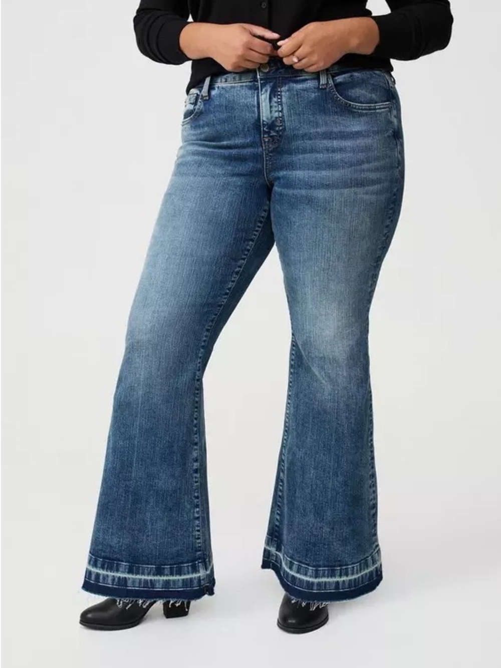 torrid Perfect Super Flare Vintage Stretch Medium Wash Jeans